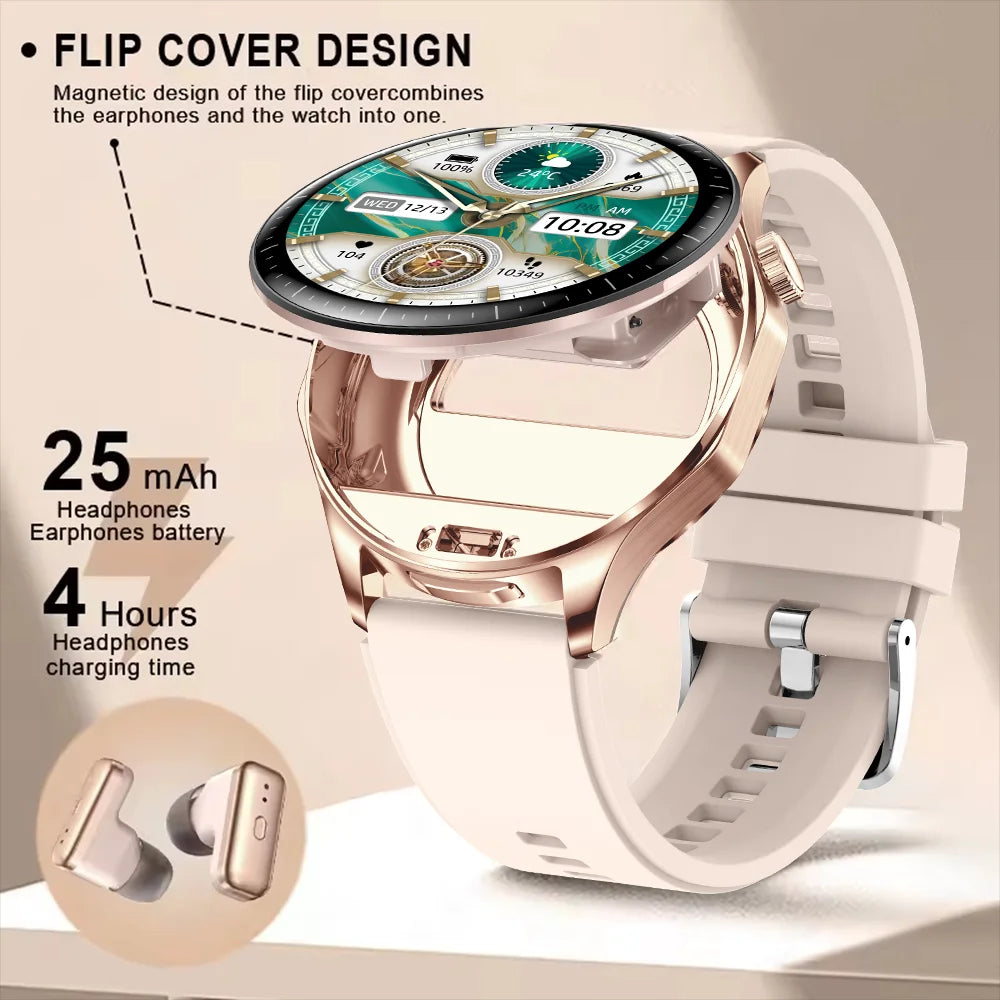 Montre connectée 2-en-1 avec écouteurs TWS intégrés (2026)