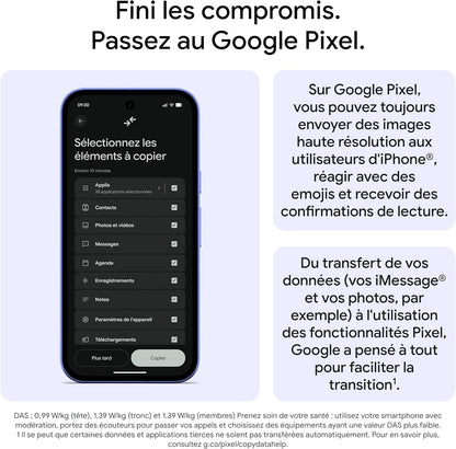 Pixel 10A – Sept Ans De Mises À Jour Et De Nouvelles Fonctionnalités, plus De 30 Heures D'Autonomie, Coach Photo, Gemini Live, Sécurité Pixel – Noir Volcanique, 128GB