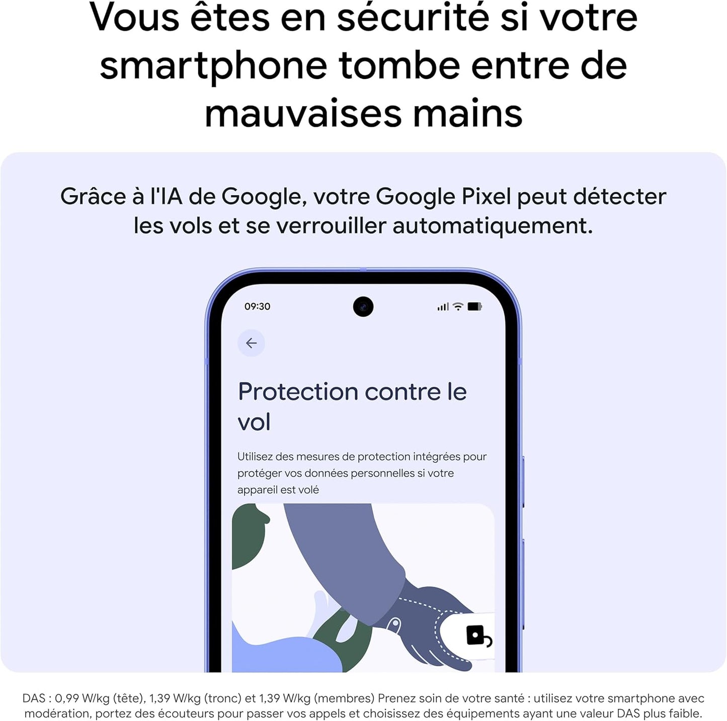 Pixel 10A – Sept Ans De Mises À Jour Et De Nouvelles Fonctionnalités, plus De 30 Heures D'Autonomie, Coach Photo, Gemini Live, Sécurité Pixel – Noir Volcanique, 128GB