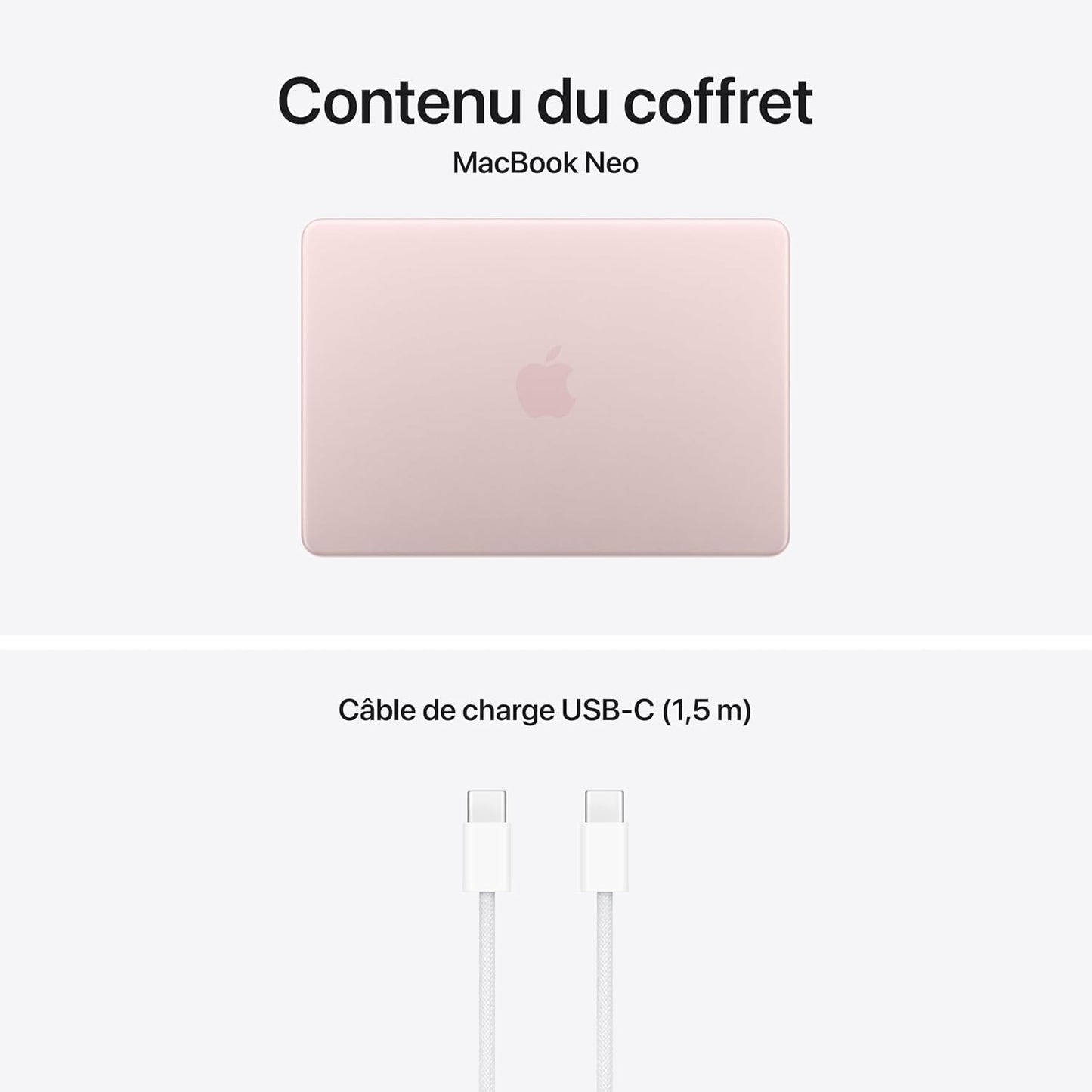 Macbook Neo 13″ 2026 Portable Avec Puce A18 Pro : Conçu Pour L’Ia Et  Intelligence, Écran Liquid Retina, Mémoire Unifiée 8 Go, SSD 256 Go, Caméra Facetime HD 1080P ; Rose Poudré