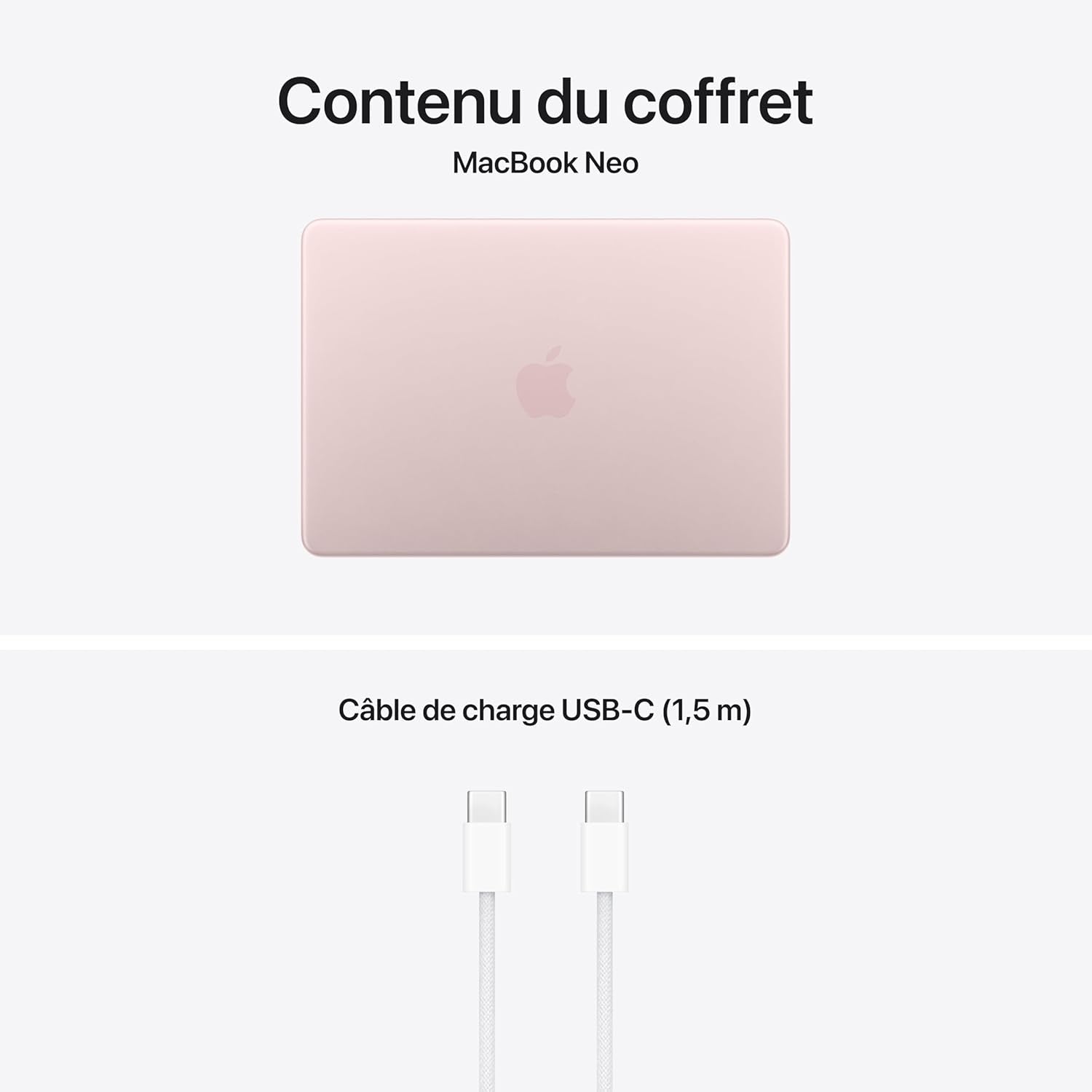 Macbook Neo 13″ 2026 Portable Avec Puce A18 Pro : Conçu Pour L’Ia Et  Intelligence, Écran Liquid Retina, Mémoire Unifiée 8 Go, SSD 256 Go, Caméra Facetime HD 1080P ; Rose Poudré