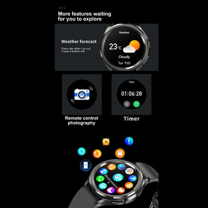 Montre connectée 2025 compatible Android et iOS.