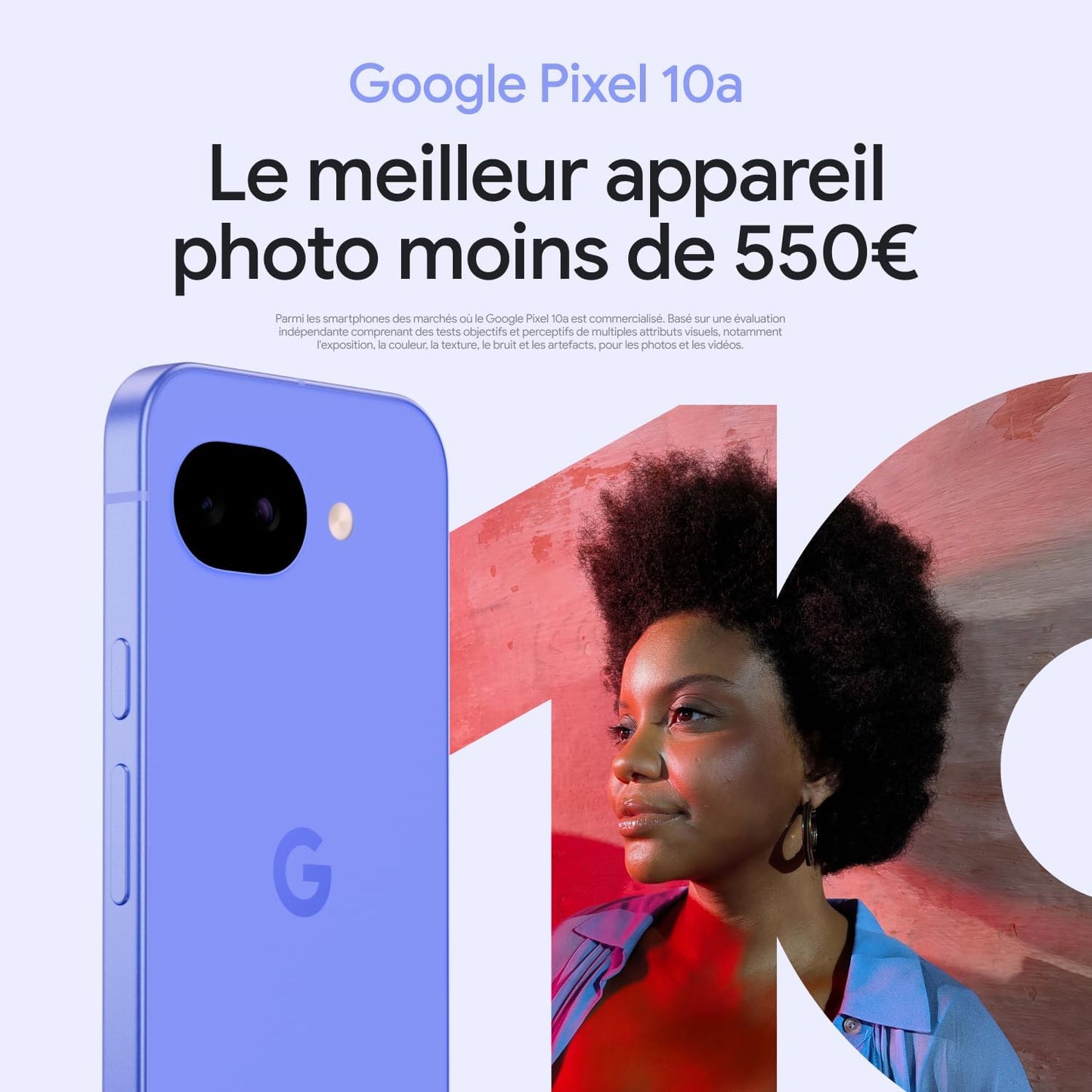 Pixel 10A – Sept Ans De Mises À Jour Et De Nouvelles Fonctionnalités, plus De 30 Heures D'Autonomie, Coach Photo, Gemini Live, Sécurité Pixel – Noir Volcanique, 128GB