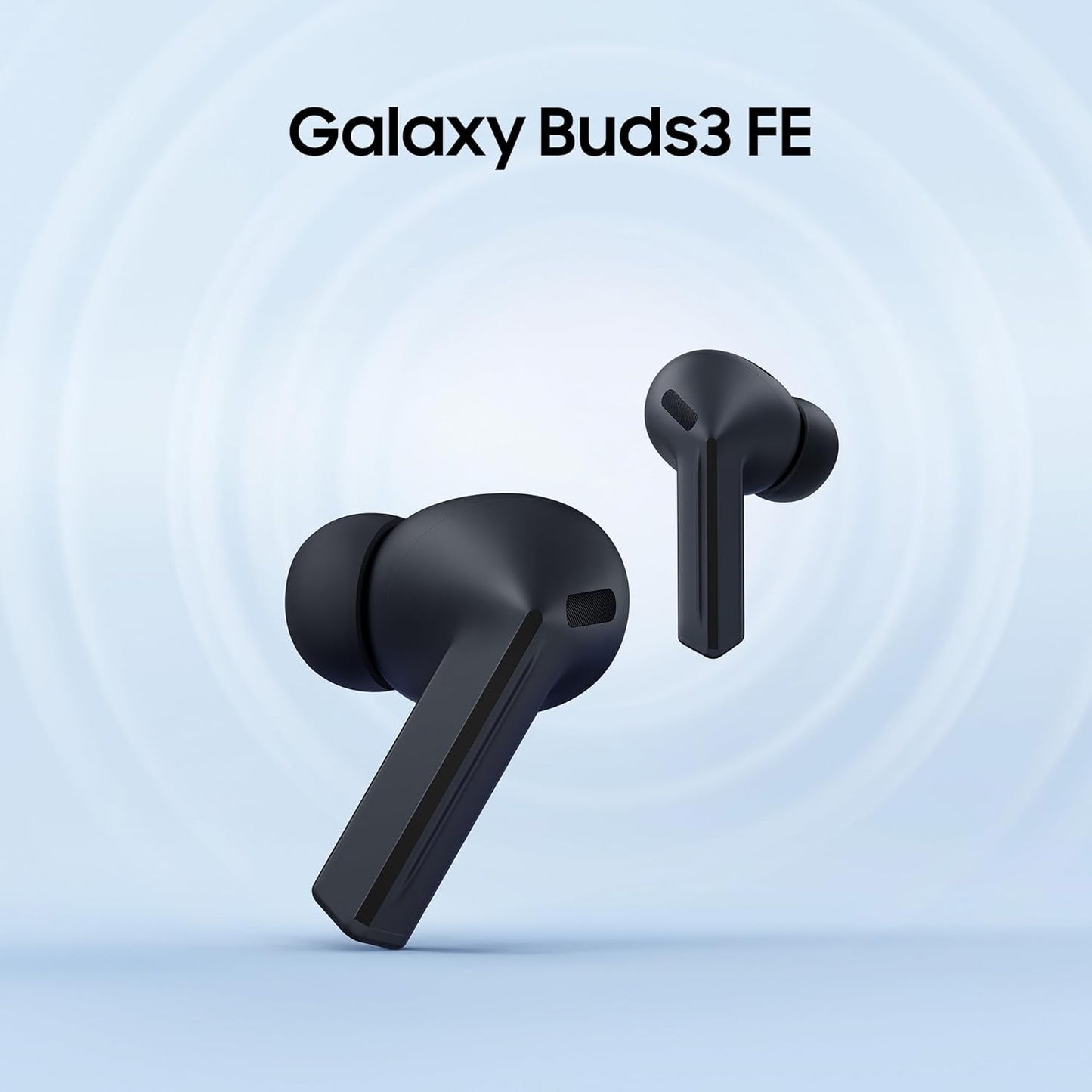 Galaxy Buds3 FE, Écouteurs Sans Fil, Bluetooth, Réduction Active De Bruit, Audio 360, Gemini, Chargeur Secteur Rapide 25W Inclus, Noir, Version FR