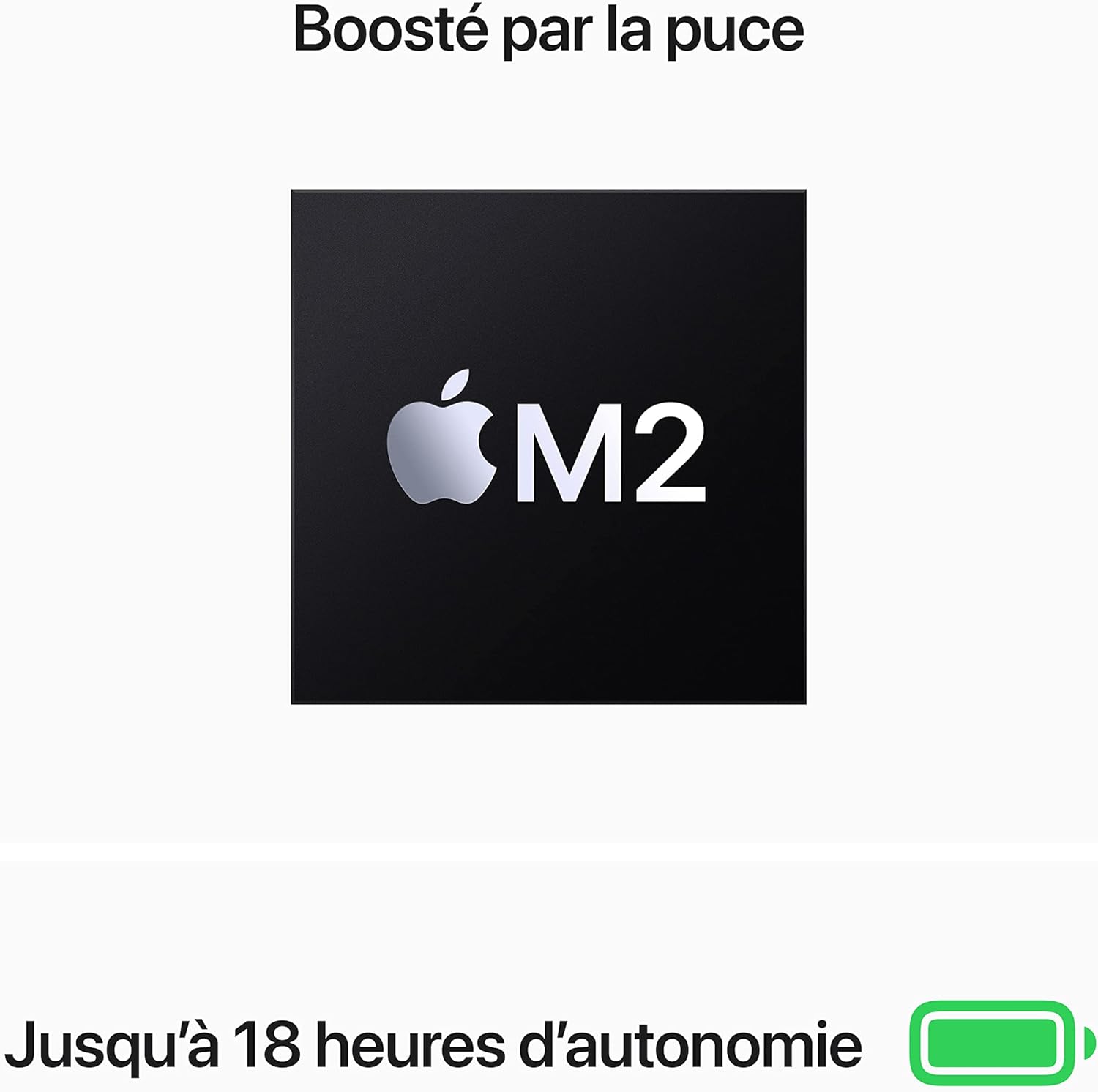 Macbook Air Portable Avec Puce M2 : Écran Liquid Retina De 13,6 Pouces, 16 Go De RAM, 256 Go De Stockage SSD, Clavier Rétroéclairé, Caméra Facetime HD 1080P ; Minuit