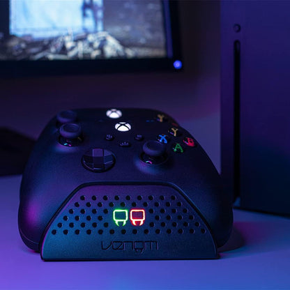 Xbox Series X Bundle with Venom Dual Charging Station and 2 Rechargeable Batteries - Ultimate Gaming Experience in Black