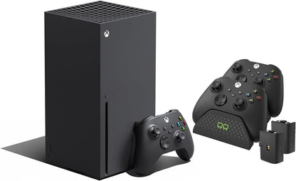 Xbox Series X Bundle with Venom Dual Charging Station and 2 Rechargeable Batteries - Ultimate Gaming Experience in Black
