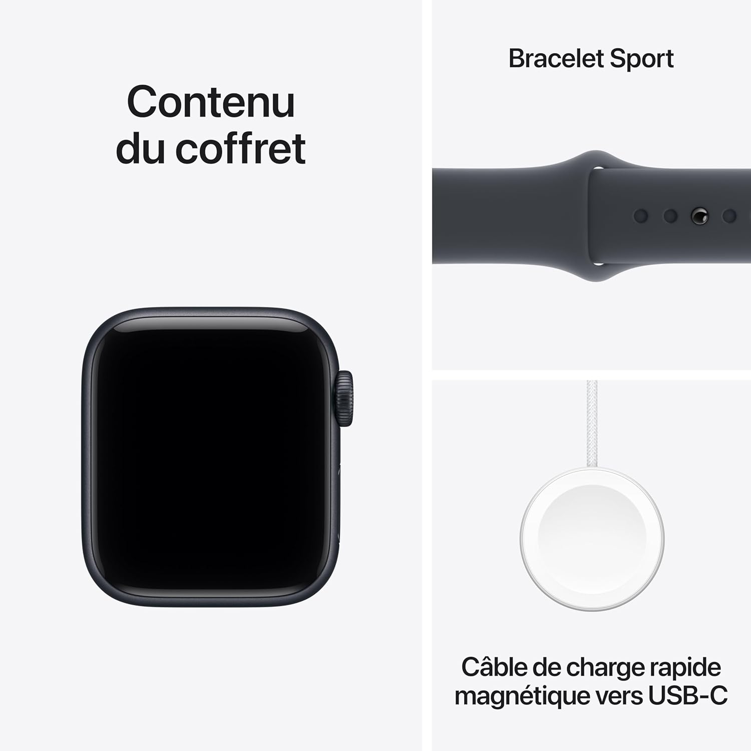 Watch SE 3 [GPS 40 Mm] Montre Connectée Avec Boîtier Minuit Et Bracelet Sport Minuit. Moniteur Activité/Sommeil/Fréquence Cardiaque, Écran Toujours Activé
