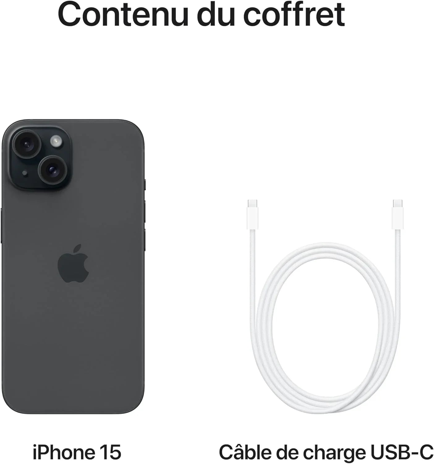 Iphone 15 (128 Go) - Noir