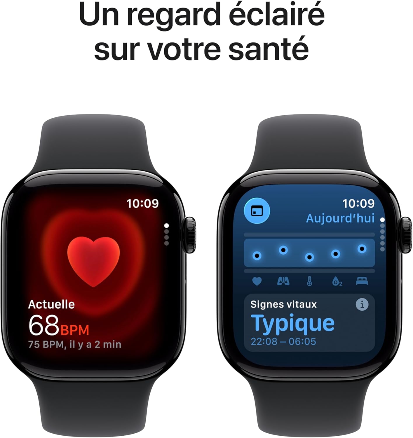 Watch Series 11 [GPS 42 Mm] Montre Connectée Avec Boîtier Obsidienne Et Bracelet Sport Noir. Score De Sommeil, Moniteur D’Activité, Suivi De La Santé, Écran Toujours Activé