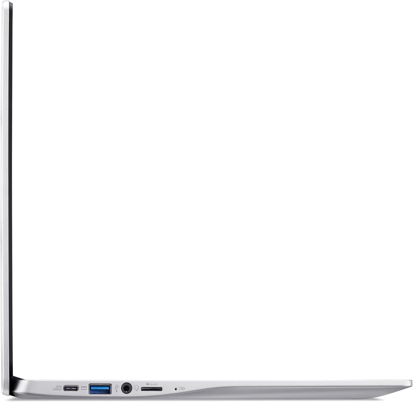 Chromebook 315 CB315-4H-C7R0, Ordinateur Portable 15,6'' Full HD, PC Portable (Intel Celeron N4500, RAM 4Go, 128Go Emmc, Intel UHD Graphics, Chromeos), Laptop Gris, Clavier AZERTY (Français)