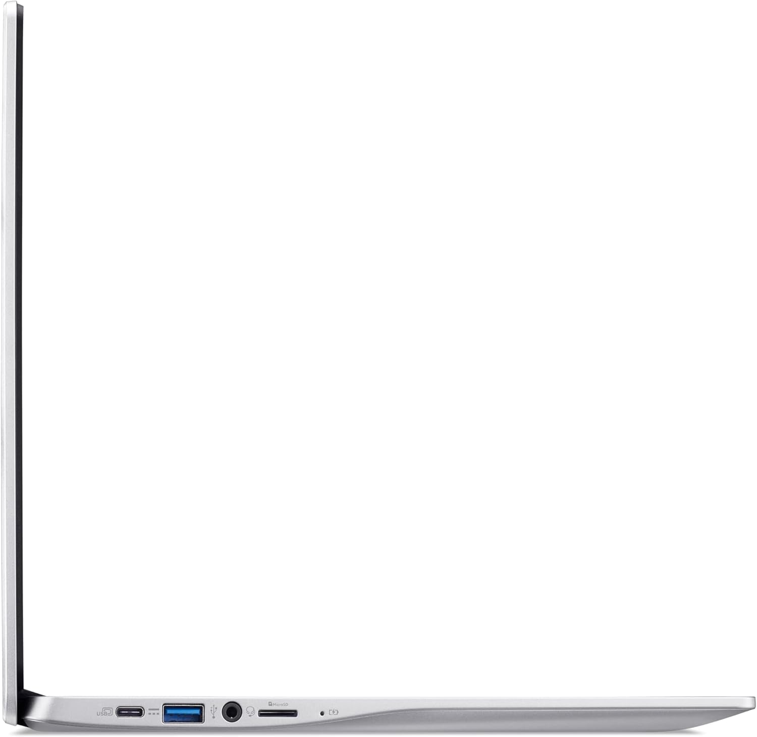 Chromebook 315 CB315-4H-C7R0, Ordinateur Portable 15,6'' Full HD, PC Portable (Intel Celeron N4500, RAM 4Go, 128Go Emmc, Intel UHD Graphics, Chromeos), Laptop Gris, Clavier AZERTY (Français)