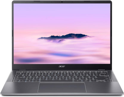 Chromebook plus 514 I PC Portable 14" LCD| Intel Core 3 N355 | 8 Go RAM | 128 Go Emmc | Chromeos I Clavier FR AZERTY I Gris I CB514-6H-35T7