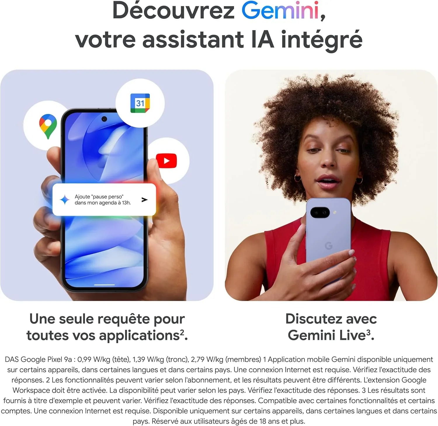 Pixel 9A – Débloqué Smartphone Android avec Caméra IA, Autonomie Prolongée et Sécurité Renforcée – Noir Volcanique, 128 Go