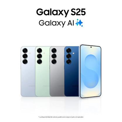 Smartphones Samsung Galaxy S25 en plusieurs couleurs avec écran Infinity-O et triple caméra