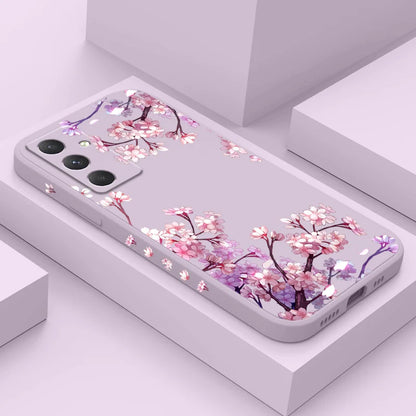Coque de téléphone à motif fleurs tombantes pour Samsung