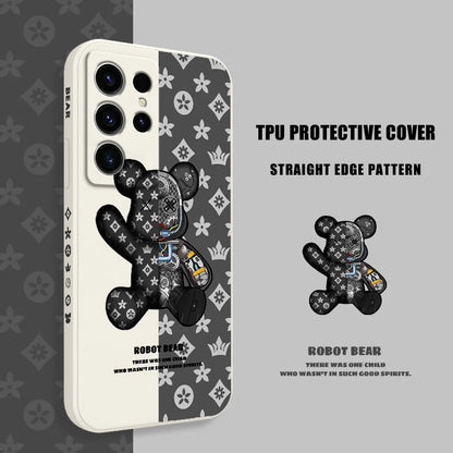 Coque de téléphone imprimée ours mignon pour Samsung Galaxy