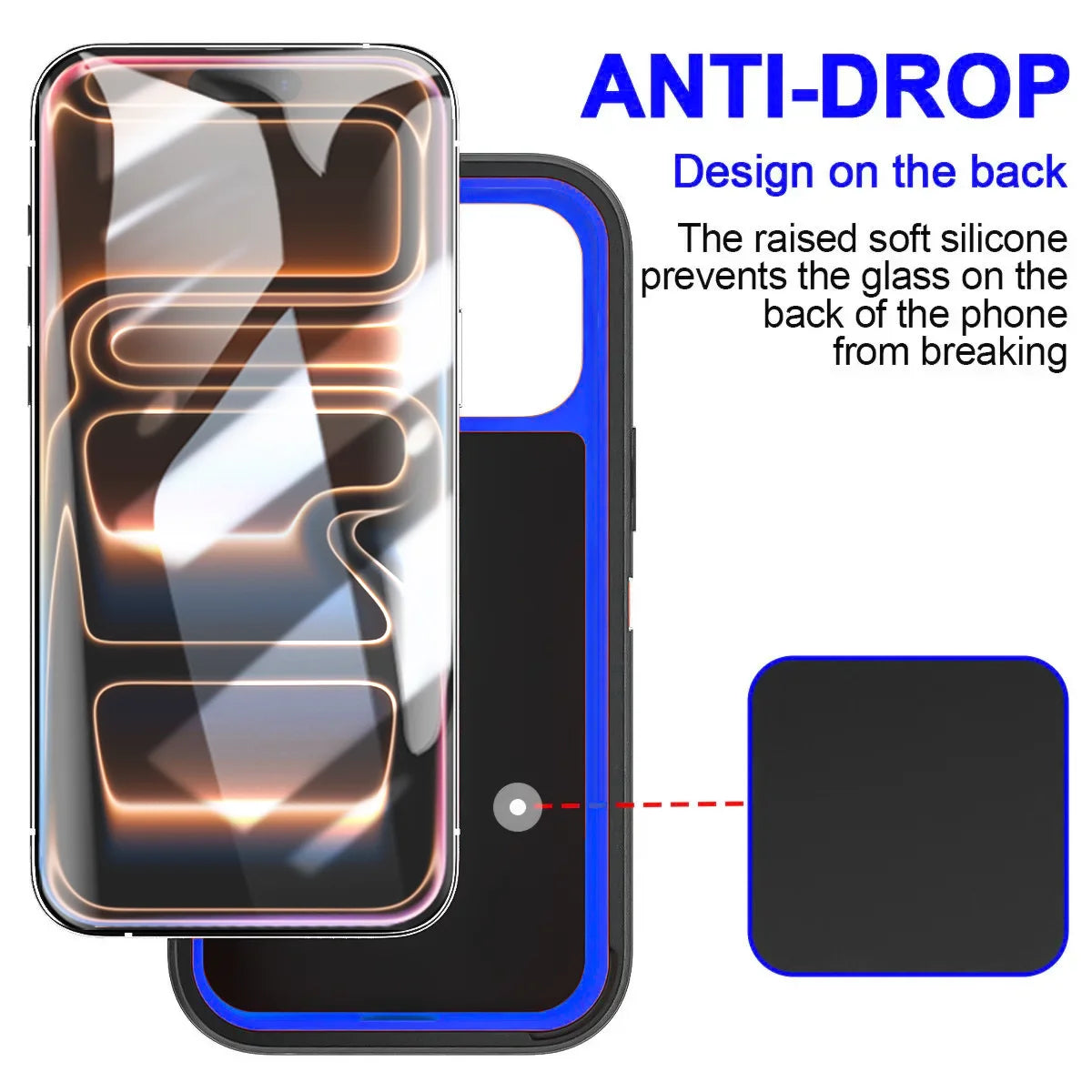 Coque de protection antichoc pour iPhone avec support