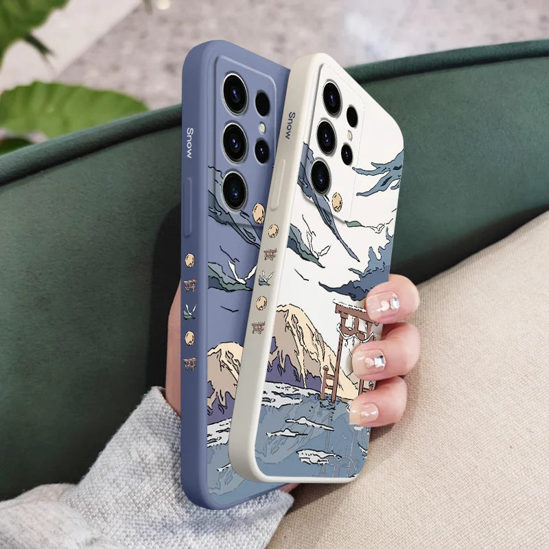 Étui de téléphone Snowy Gate pour Samsung