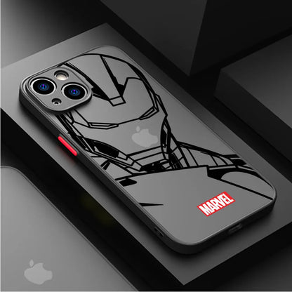 Coque mate transparente pour iPhone