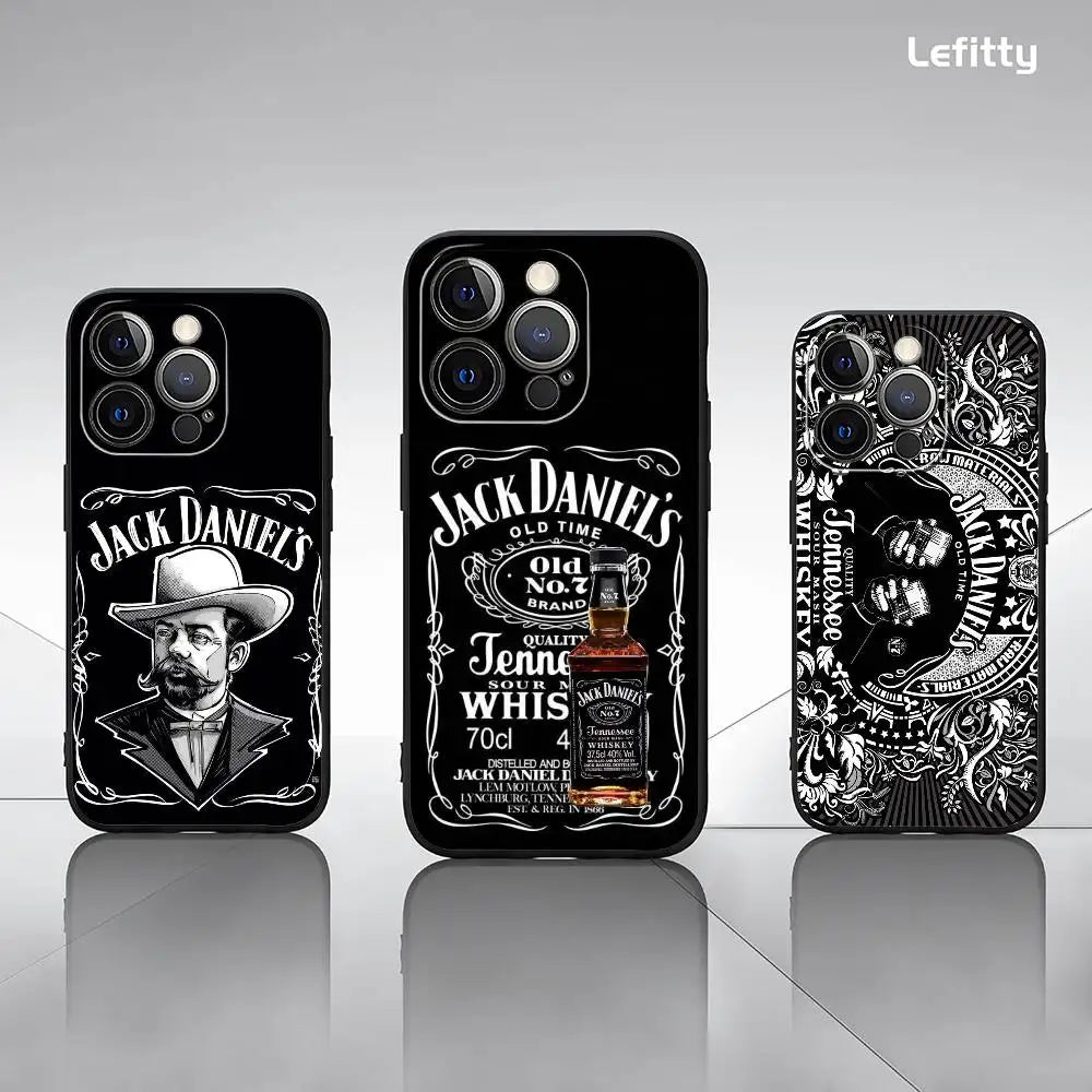 Coque de téléphone rétro classique J-Jack Daniels pour iPhone
