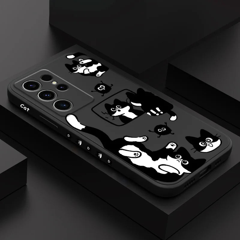 Coque de téléphone Fluffy Cat pour Samsung