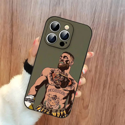 Coque de téléphone noire Conor McGregor pour iphone