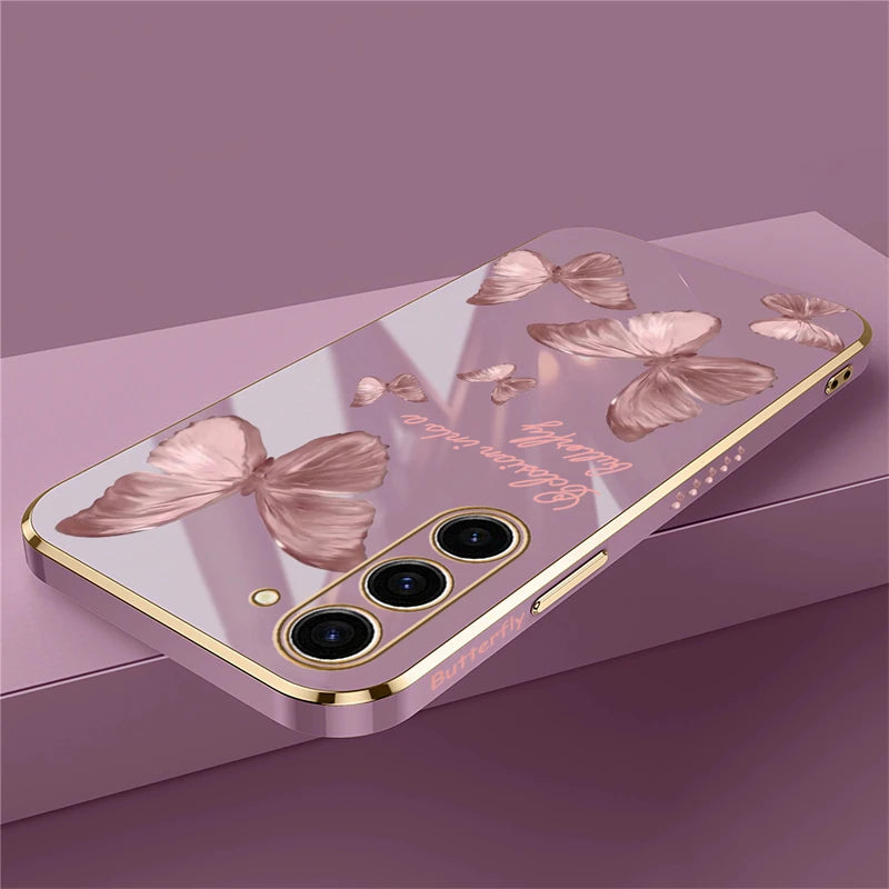 Étui de téléphone papillon pour Samsung Galaxy