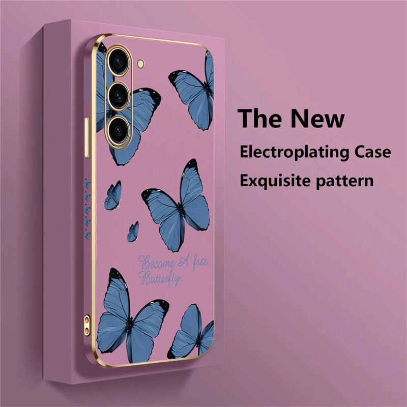 Étui de téléphone papillon pour Samsung Galaxy