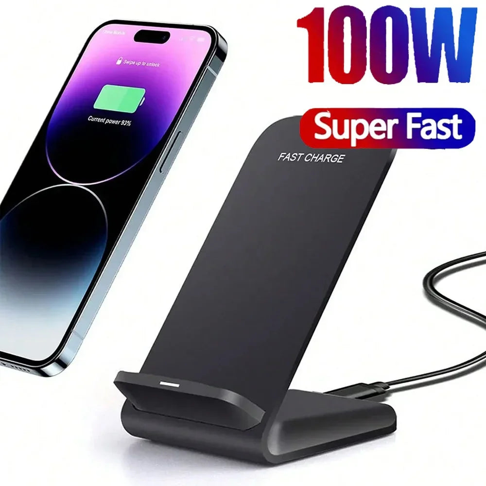 Chargeur sans fil rapide 100 W, Samsung  iPhone et Xiaomi
