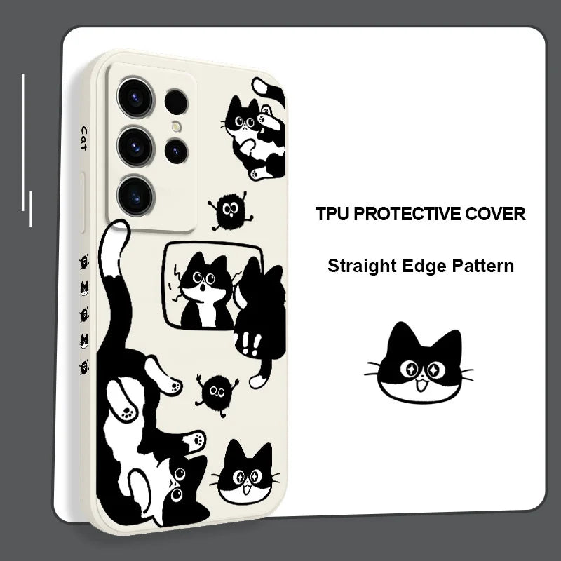 Coque de téléphone Fluffy Cat pour Samsung