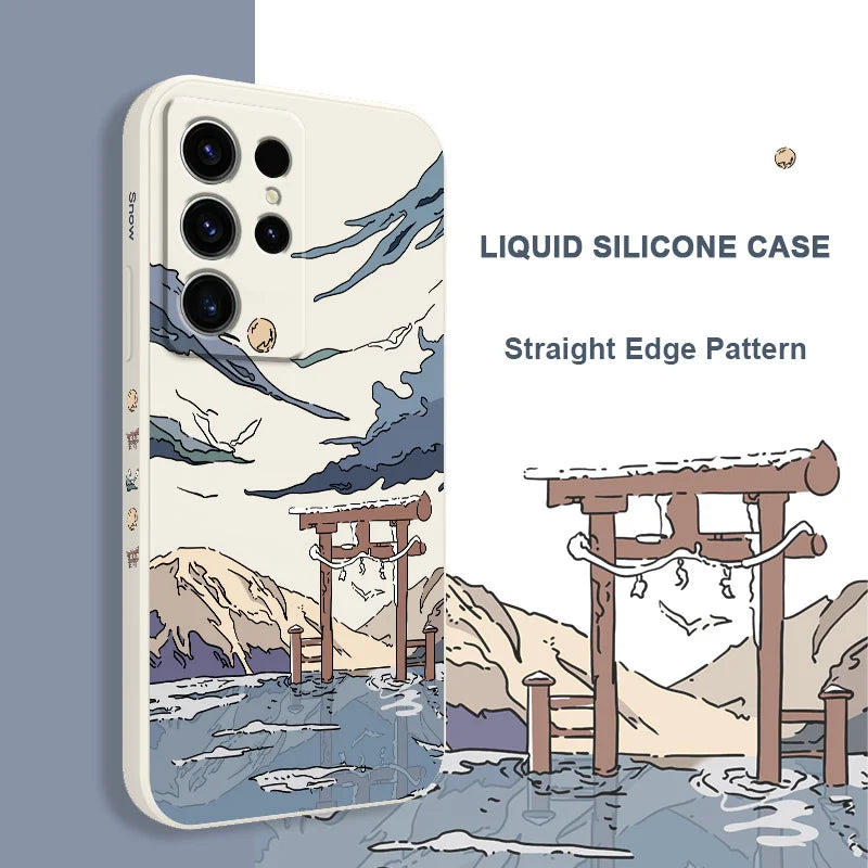 Étui de téléphone Snowy Gate pour Samsung