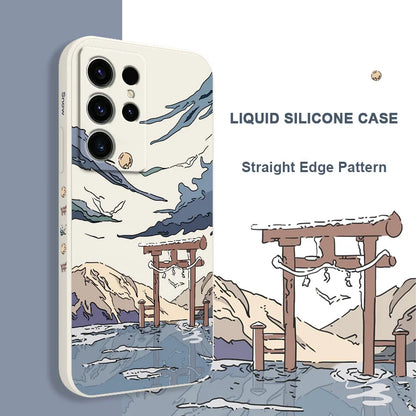 Étui de téléphone Snowy Gate pour Samsung