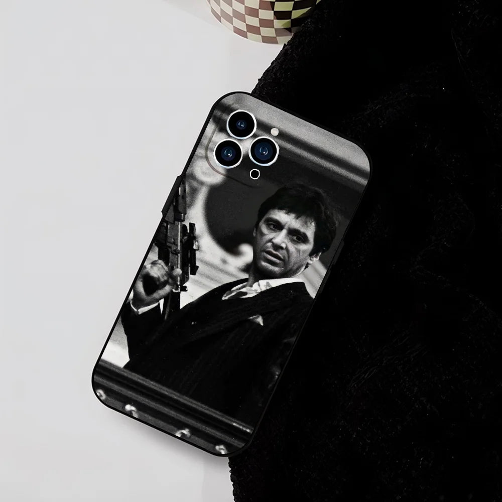 Coque de téléphone T-Tony M-Montana S-Scarface pour iPhone