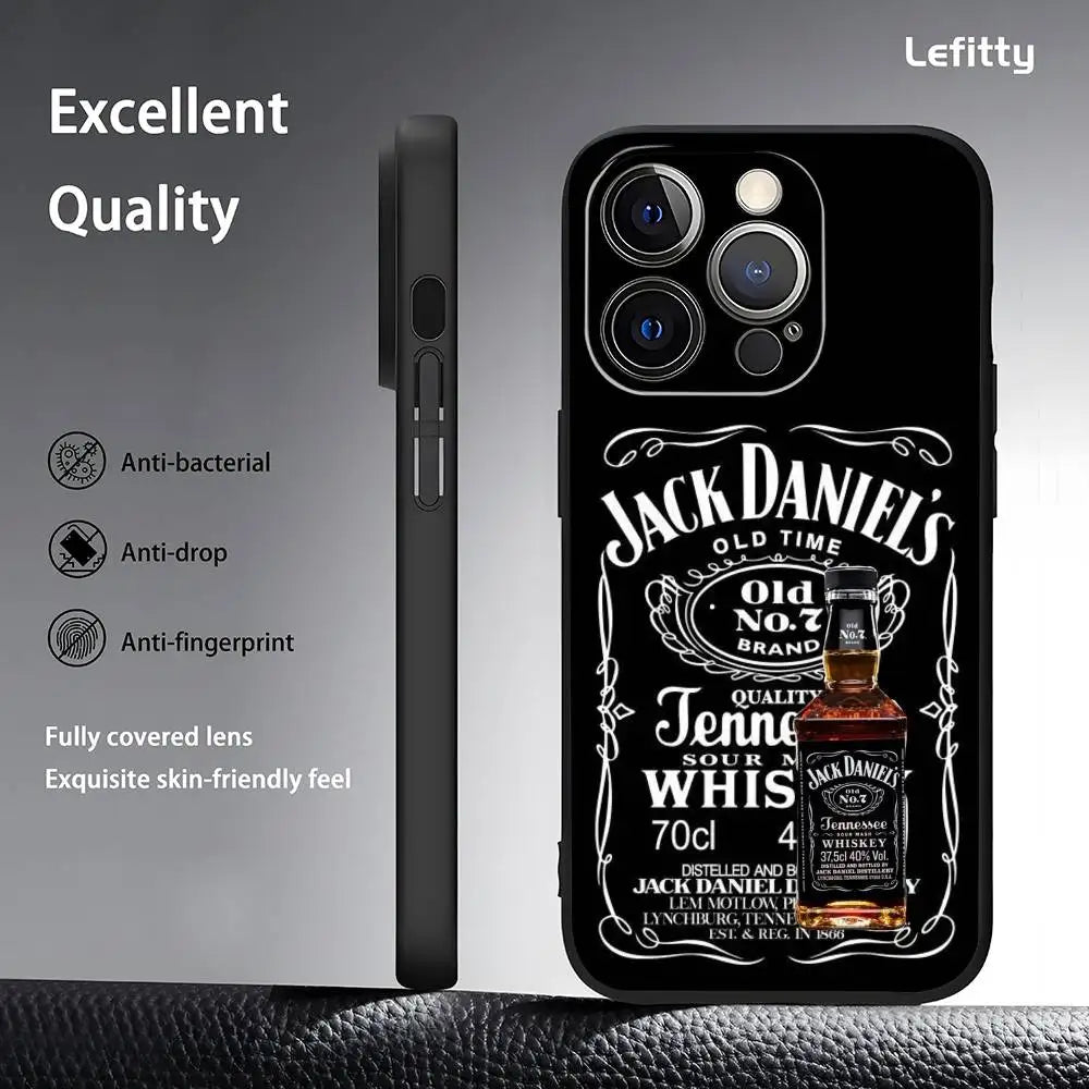 Coque de téléphone rétro classique J-Jack Daniels pour iPhone