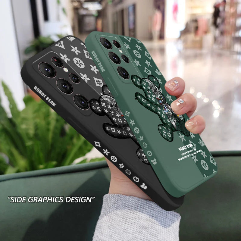 Coque de téléphone Ours mécanique pour Samsung