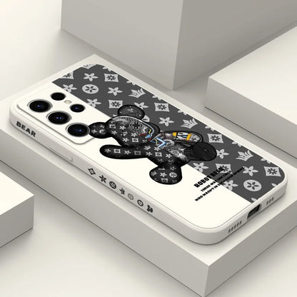 Coque de téléphone imprimée ours mignon pour Samsung Galaxy