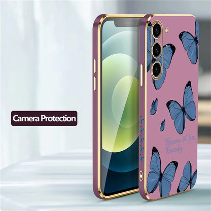 Étui de téléphone papillon pour Samsung Galaxy