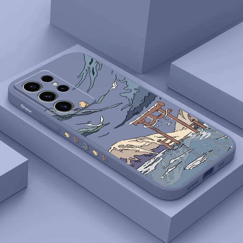 Étui de téléphone Snowy Gate pour Samsung