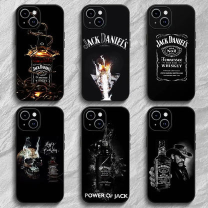Coque de téléphone noire J-Jack D-Daniels pour iPhone