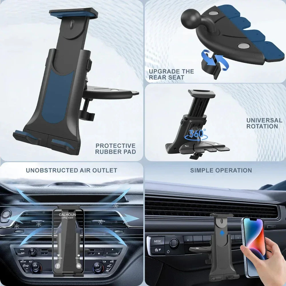 Universal 360° Rotating Car Tablet Holder 