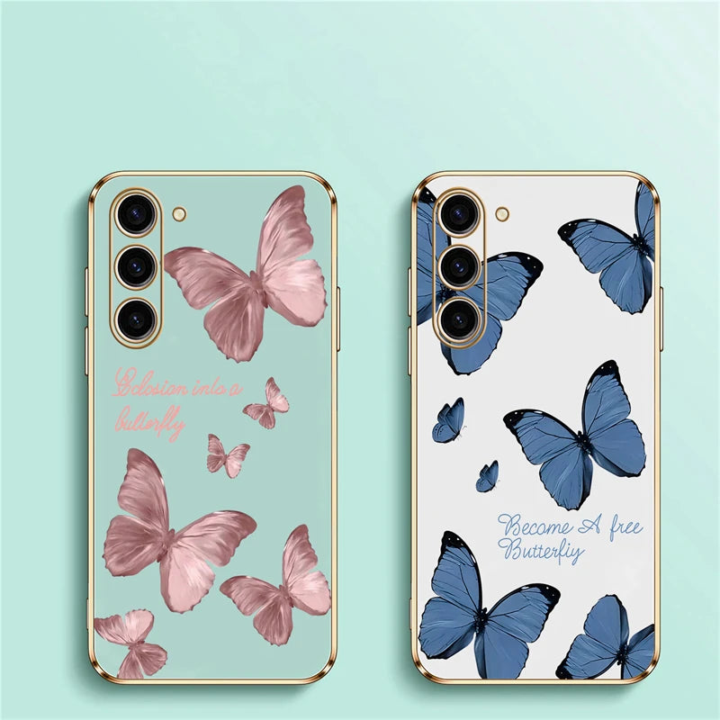 Étui de téléphone papillon pour Samsung Galaxy