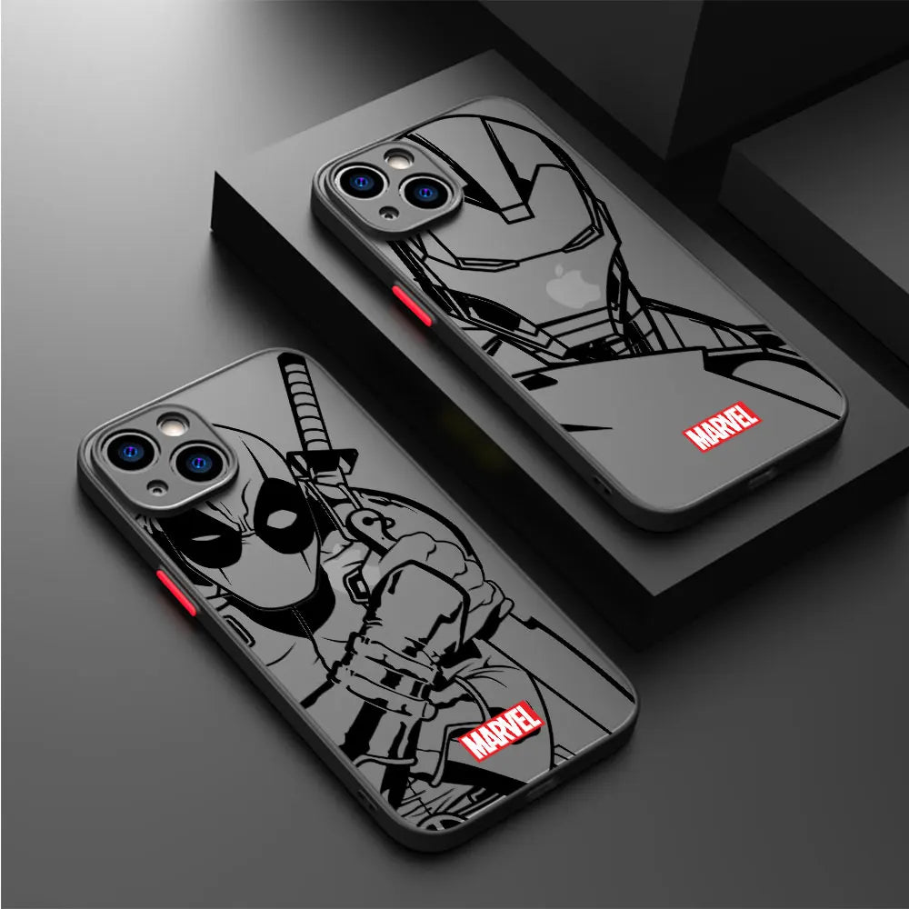 Coque mate transparente pour iPhone