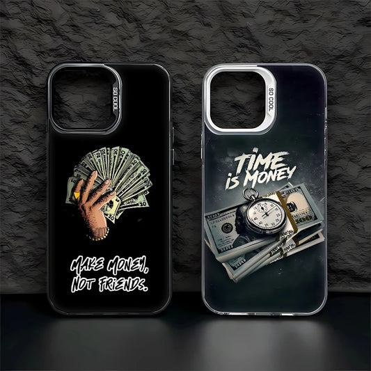 Coque de téléphone « Le temps c'est de l'argent » pour iPhone