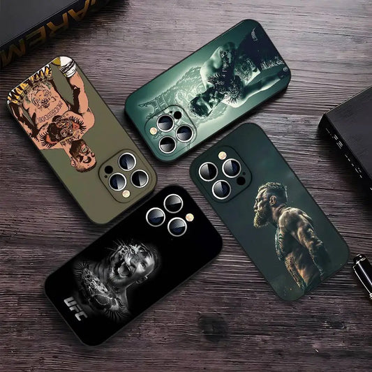 Coque de téléphone noire Conor McGregor pour iphone