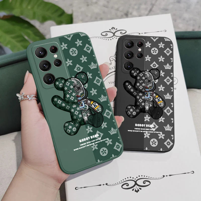 Coque de téléphone Ours mécanique pour Samsung