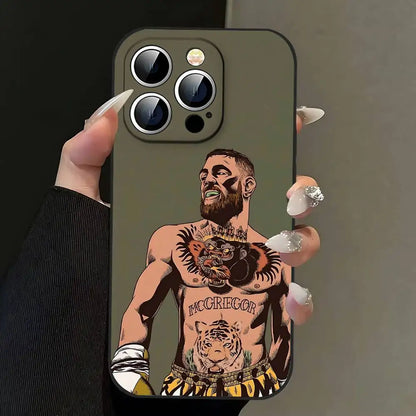 Coque de téléphone noire Conor McGregor pour iphone