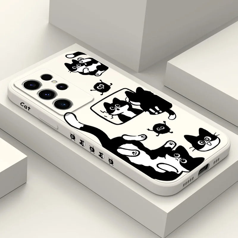 Coque de téléphone Fluffy Cat pour Samsung