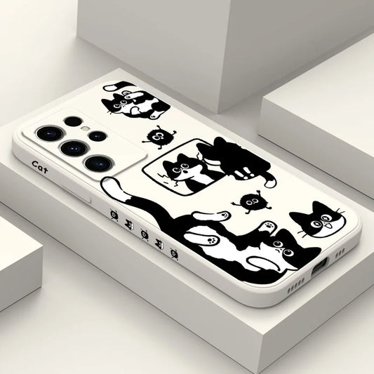 Coque de téléphone Fluffy Cat pour Samsung