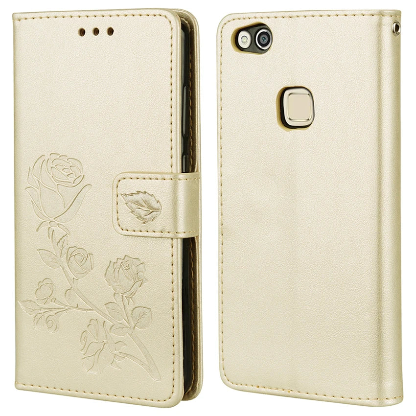 Étui portefeuille en cuir pour Huawei